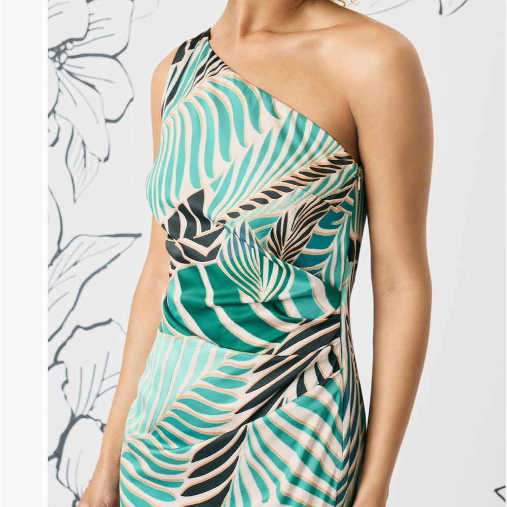 Maggy London Abstract one shoulder dress - Picture 5 of 5